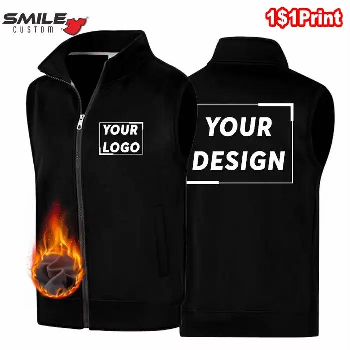 Veste polaire chaude personnalisable impression ou broderie logo - Sans manches homme et femme qualité