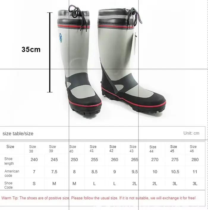 Chaussures de pêche homme semelles cloutées antidérapantes imperméables bottes pantalon