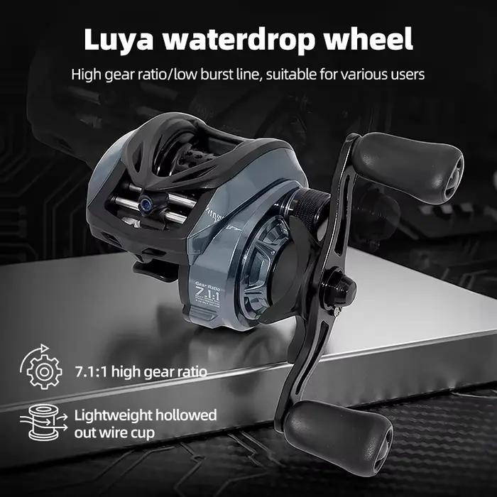 Moulinet baitcasting électrique DEUKIO DC roues carpe 6+1BB pour pêcheur professionnel en mer et eaux salées lancer appâts occasions spéciales