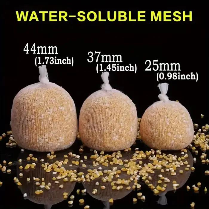 Recharge de sacs PVA solubles 5m pour amorçage carpe - Tailles 25mm 37mm 44mm