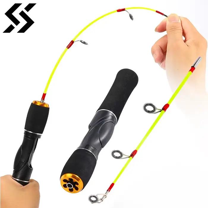 Canne glace Sougayilang ultralégère portable - Équipement pêche hivernale spinning casting