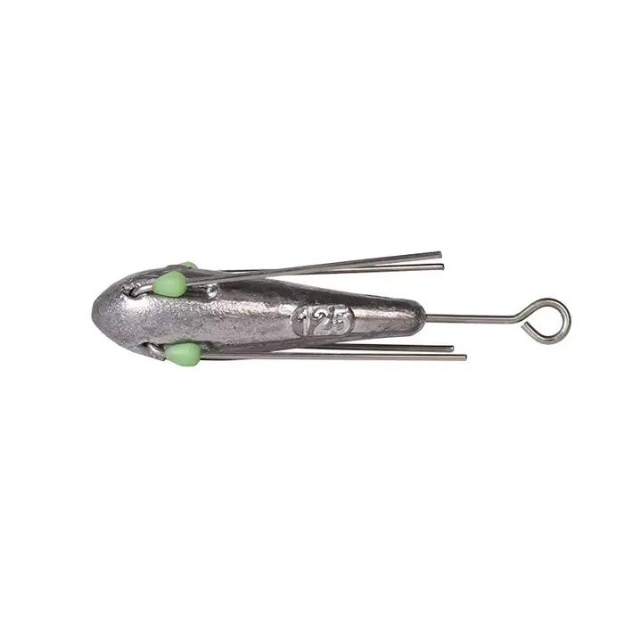 Plombs de pêche luminescents 50g-100g avec perles brillantes pour pêche profonde