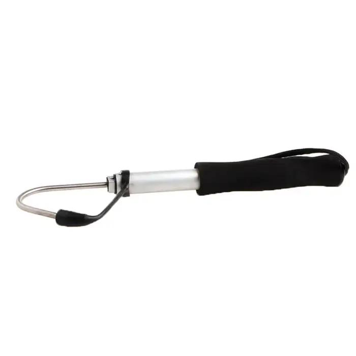 Gaffe télescopique pêche 28-60cm acier inoxydable - Crochet rétractable pour mer et glace