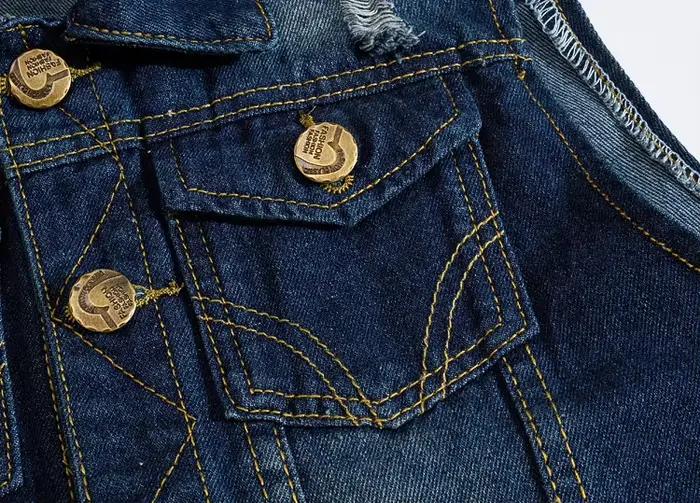 Gilet pêche homme en jean vintage - Veste sans manches délavée - Style cowboy pour pêcheurs