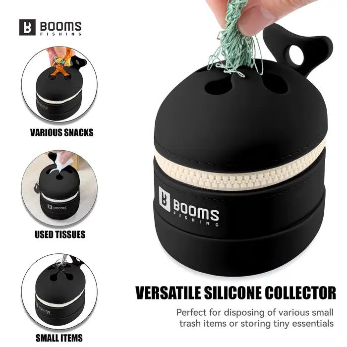 Collecteur de déchets de pêche rétractable en silicone - Poubelle multifonction pour hameçons et lignes