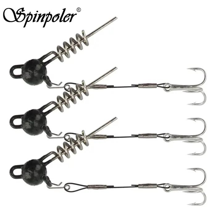 Spinpoler montage stinger avec hameçon triple - parfait pour sandre brochet perche et black-bass