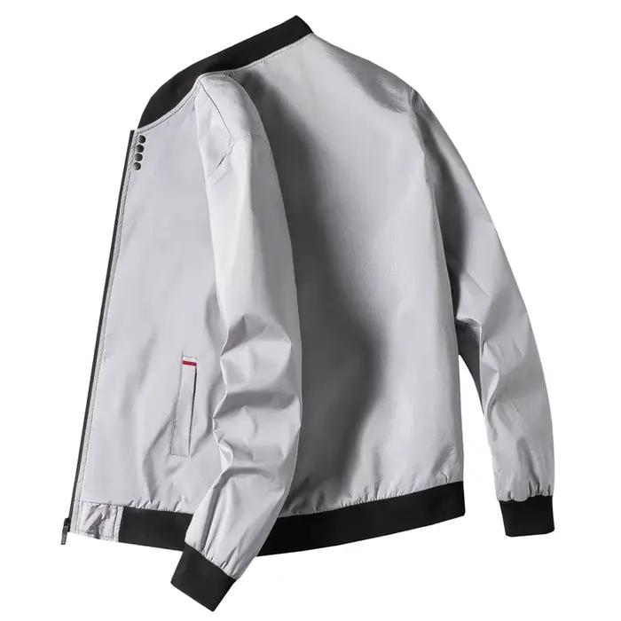 Veste de pêche baseball automne M-4XL homme - Veste coupe-vent vélo manches longues zippée