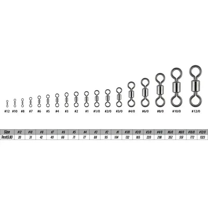 Kit de émerillons à billes pour pêche en mer et eau douce, 200 à 500 pièces