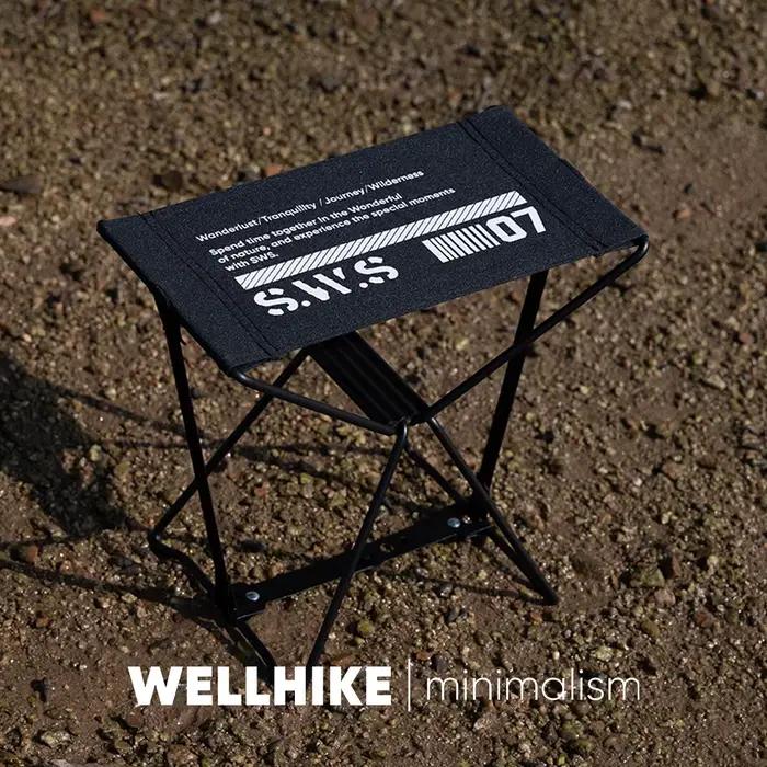 Tabouret pliant WELLHIKE SWS à déverrouillage rapide - Banc portable pour pêche et camping