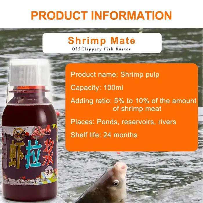 100ml concentré attractant crevettes pour poissons - Additif appât crucian et bar liquide