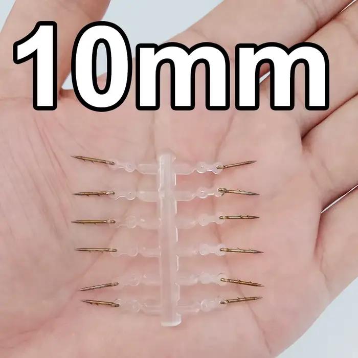 12 pièces accessoires carpe métal spike appât boilies pin élastique Ronnie hair rig feeder