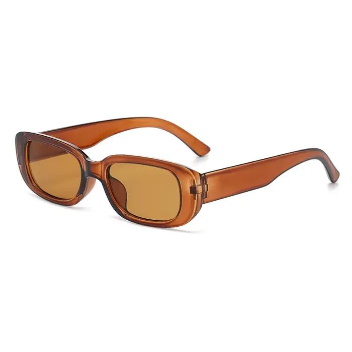 Lunettes de pêche rétro rectangle - Petit format - Voyage plage été UV400