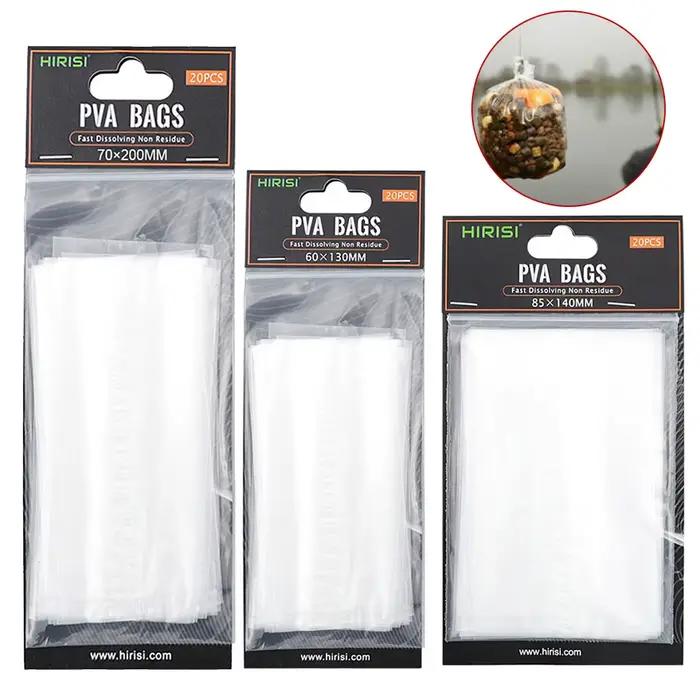 Sachets PVA solubles 20 pièces pour bouillettes carpe - accessoires pêche écologique à dissolution rapide