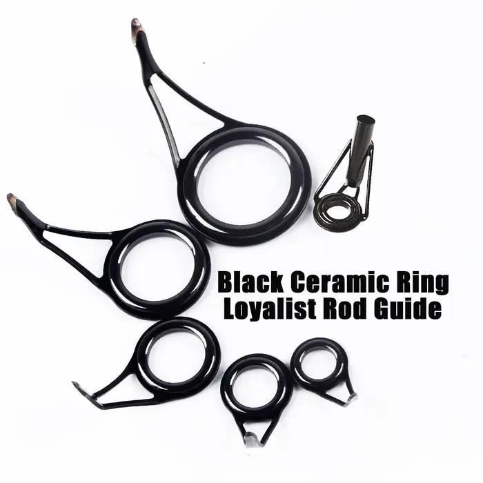 Kit réparation canne à pêche 8 anneaux céramique haute résistance 6-30mm pour guide carbone ovale accessoires