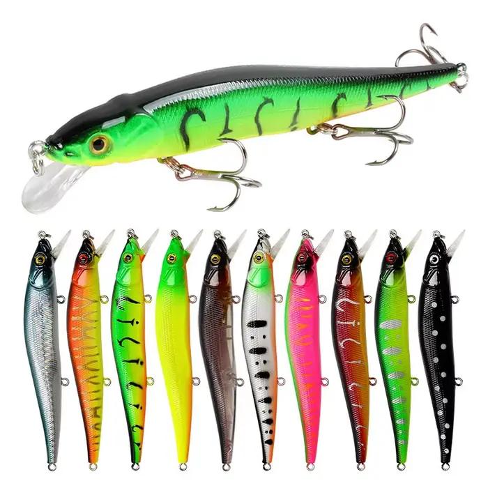 Leurres durs bioniques 11.5cm/14g pour brochet et perche - appâts artificiels wobblers 3D eyes 5/10 pièces