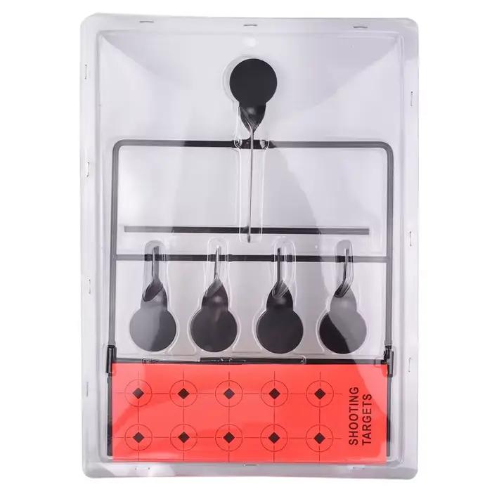 Support cible métallique rotatif 4+1 pour entraînement tir - Accessoire pêche et chasse polyvalent
