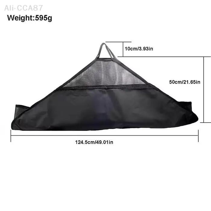 Filet de pesée pliable pour poisson avec protection numérique - Matelas d'atterrissage et de pesée étanche