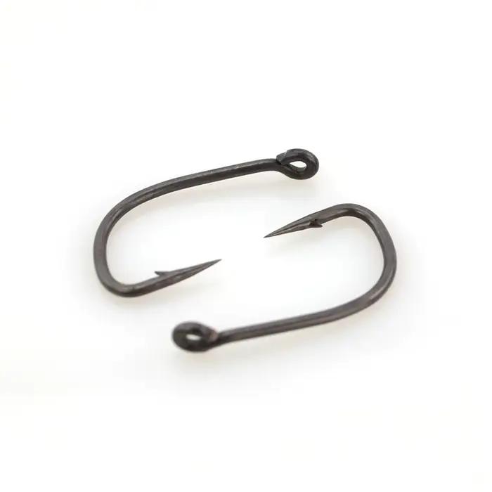 30 hameçons carpe en acier haute carbone PTFE avec barbillon et œillet, accessoires de pêche durables lot X702