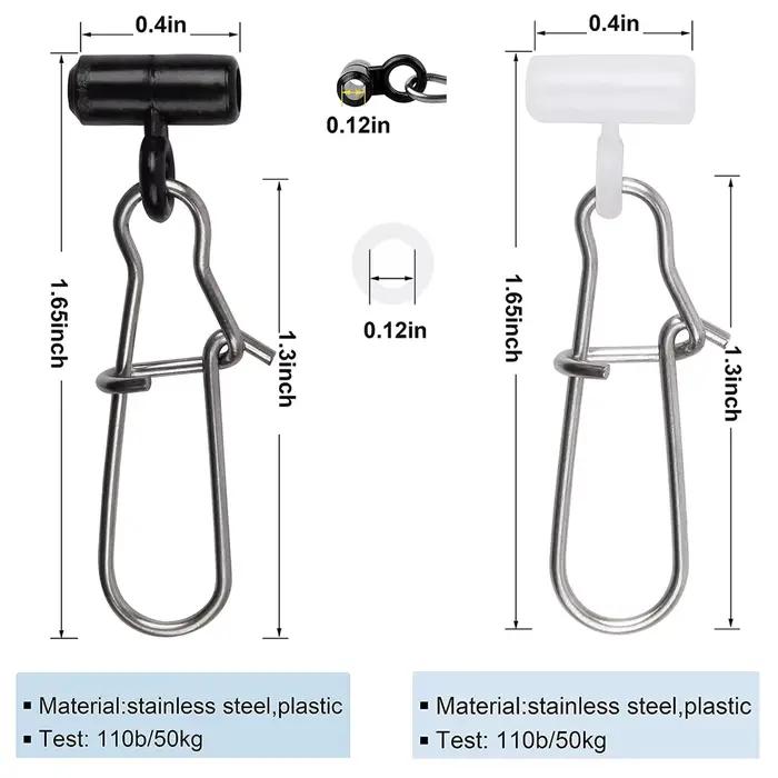16Pcs coulisse plombs pêche mer lourds avec snaps duo lock et émerillon slider résistants