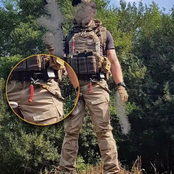 Sangle tactique à libération rapide en nylon et caoutchouc pour hommes chasseurs et amateurs de plein air