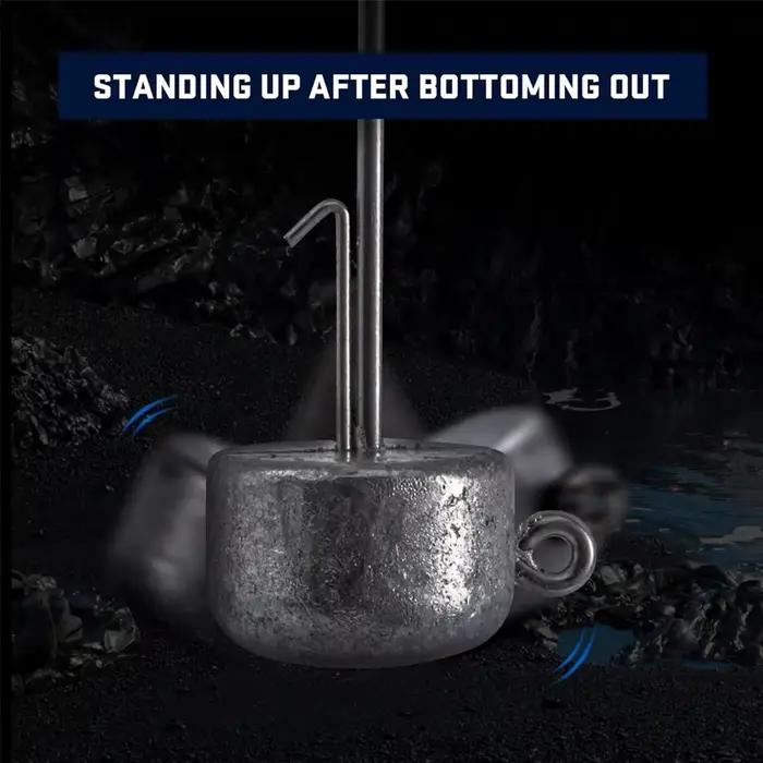 50 têtes de jig Ned Rig non peintes 2.5g à 14g - Pour crappie, bass, truite et pêche fine
