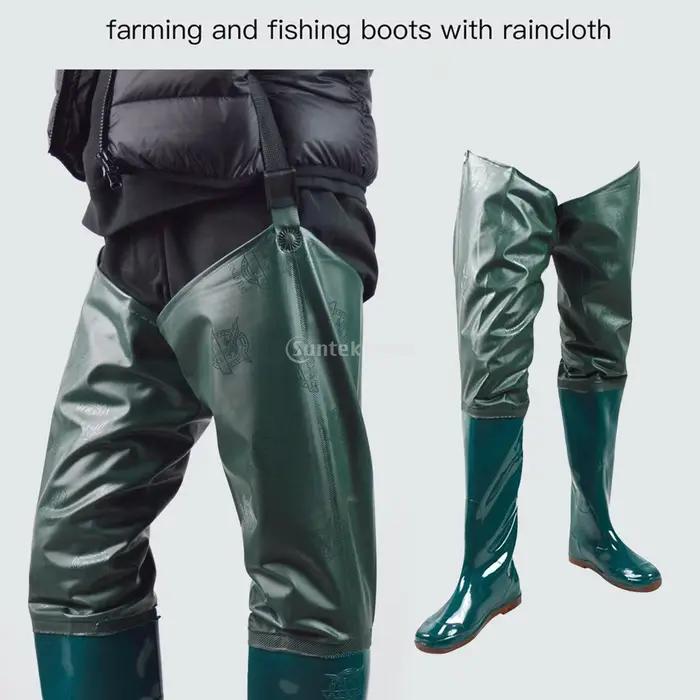 Waders hanche pêche pantalon wading bottes rivière légères imperméables pantalon eau chasse jardinage