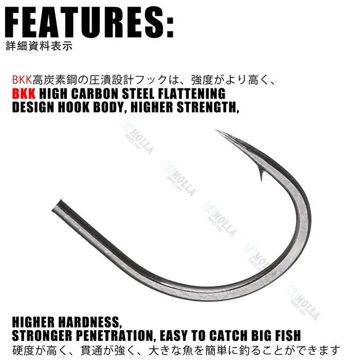 Têtes de ligne Ned Rig hameçons BKK 1.6g à 5.8g pour leurres souples truite perche broche