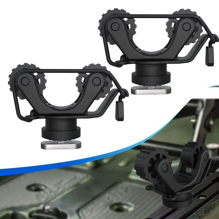 Support de pagaie pour kayak de pêche - Accessoire de fixation sur rail pour canne à pêche