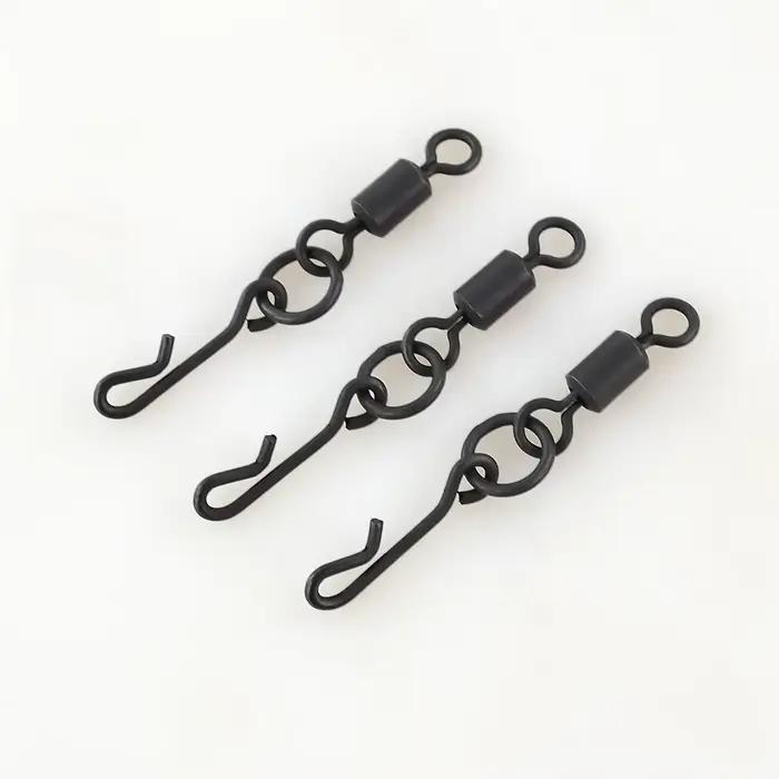 20 émerillons rapides pour pêche à la carpe - AG140 avec snap quick change pour montages