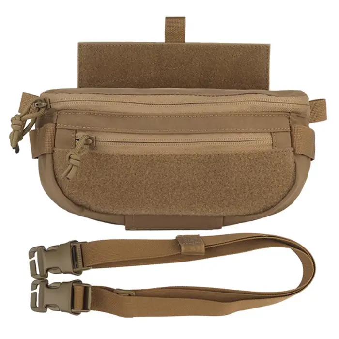 Sac abdominal rapide détachable pour pêche en kayak et équipement de pêcheur nomade
