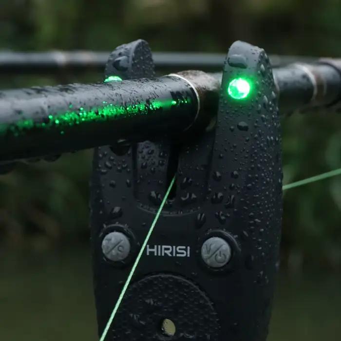 Hirisi S5 Alarme de Touche Carpe Sans Fil Étanche avec Indicateur de Morsure pour Pêche