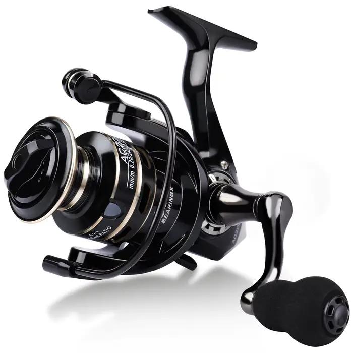 Moulinet spinning Sougayilang aluminium 5.2:1 drag 10kg pour pêche carpe - Bobine renforcée