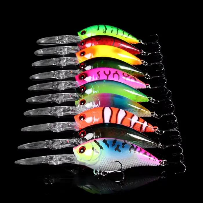 Leurre dur crankbait Hengjia 12.5cm 20.5g pour brochet carpe - Wobbler de pêche profond avec bavette