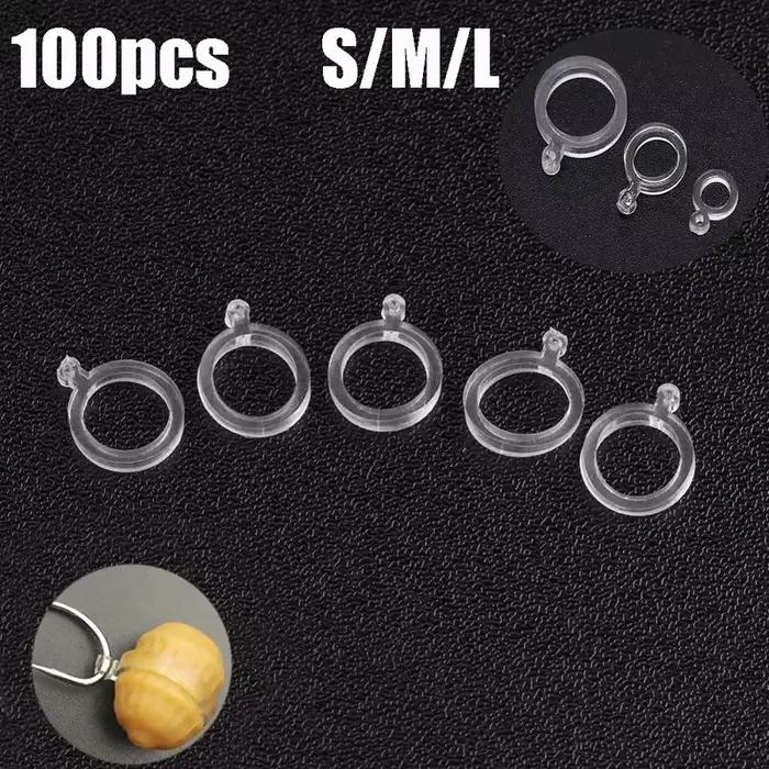 100 bandes amorces blanches pour pêche à la carpe, appâts pellets et amorçage, lot de 100 pièces