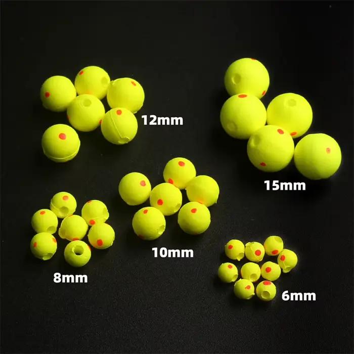 Flotteurs bicolores EPS 20PCS - Billes de flottaison ultra-légères pour pêche fine et précise