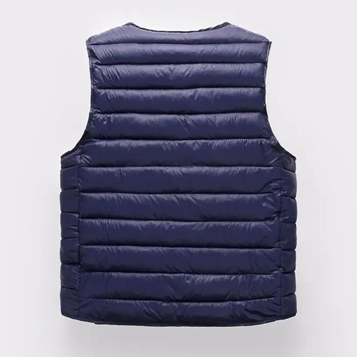 Veste matelassée sans manches homme épaisse chaude avec poches pour pêche confortable
