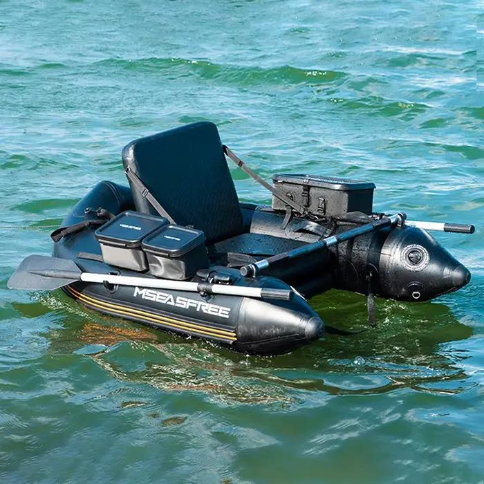 Kayak gonflable pêche PVC solide Solar Marine, bateau rame durable pour eau vive et surf casting