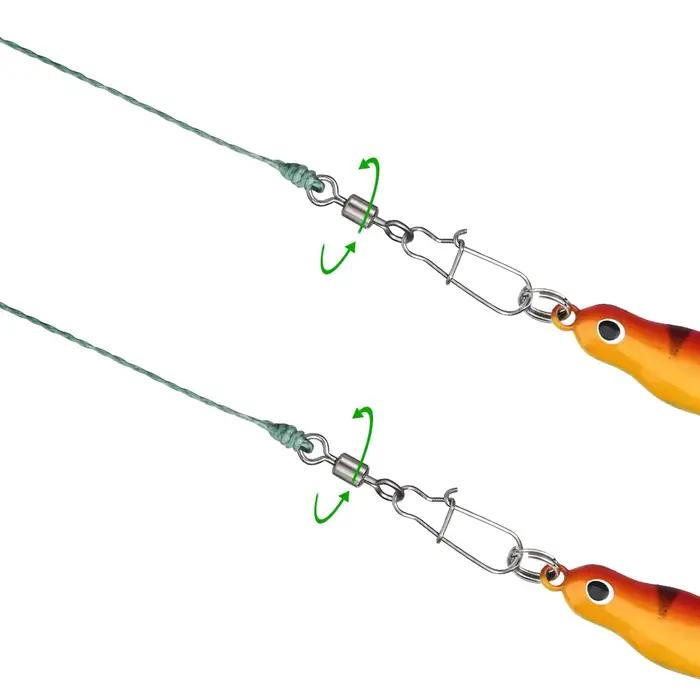 50 connecteurs fishing DNDYUJU acier inox avec roulement à billes pour leurres hooks