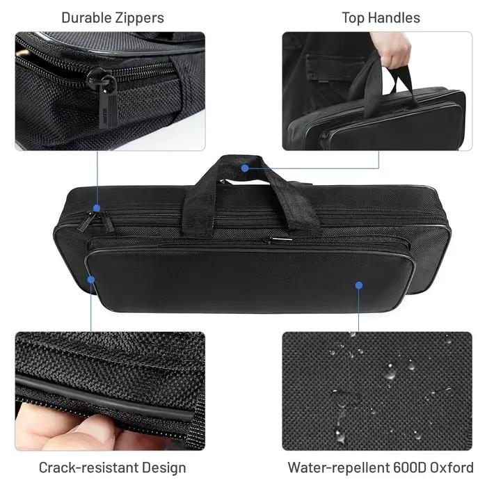 Étui canne pêche 45-50cm Oxford 600D imperméable - Protection roue moulinet - Rangement matériel étanche