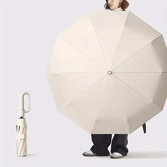 Parapluie homme 20 baleines renforcé 105cm automatique résistant vent eau pour pêche sportive