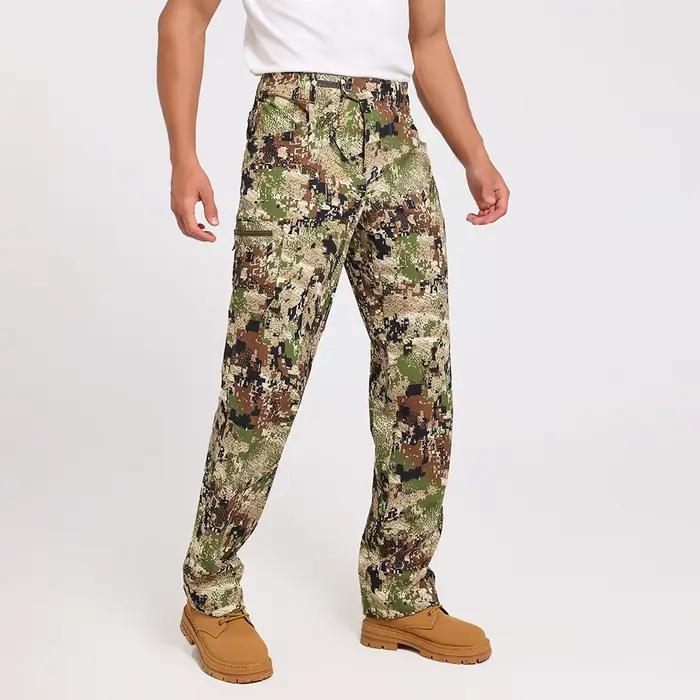 Pantalon jungle camouflage de qualité pour chasse et pêche - Tenue de travail outdoor résistante
