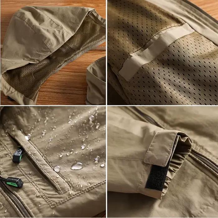 Veste quick-dry pêche automne - Vêtement technique respirant pour pêche active