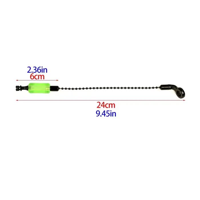 Indicateurs de touche Hirisi 4 pièces - tubes fluorescents amovibles 6 couleurs pour pêche carpe