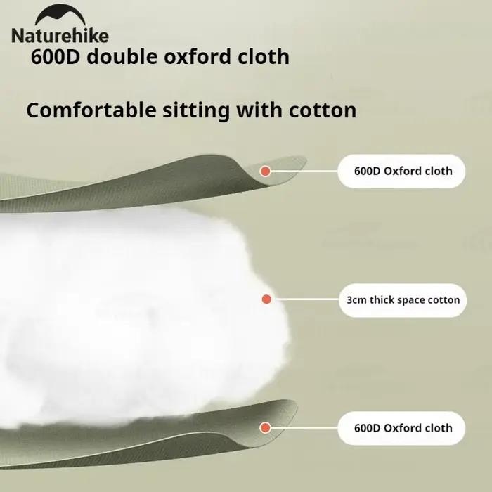 Chaise lounge pliante Naturehike dossier haut réglable - Siège confortable pour pêche détente jardin pique-nique
