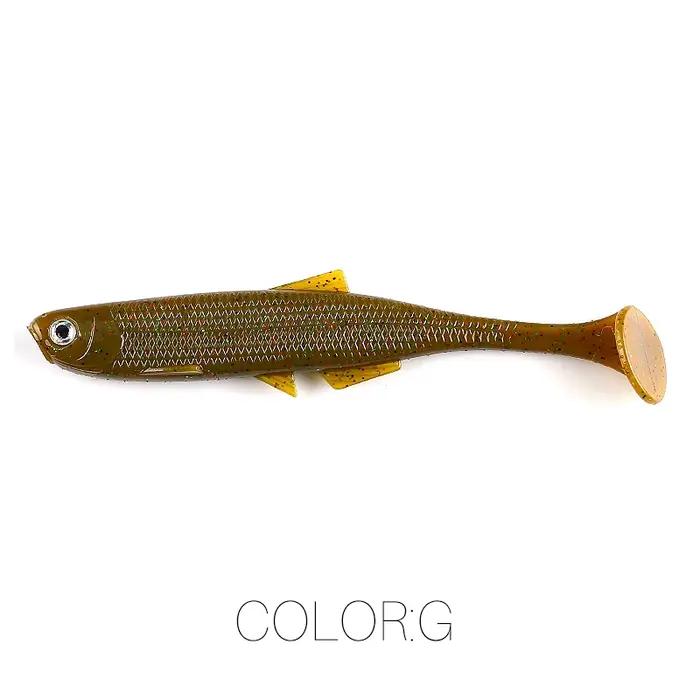 Leurres souples ShadTeez T-tail 5cm/7.5cm/12cm - Leurres 3D yeux pour sandre brochet prédateurs
