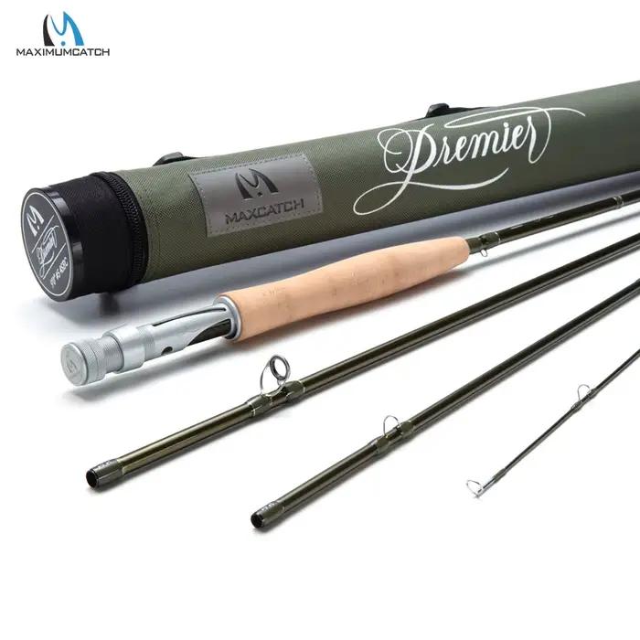 Canne Maximumcatch Premier X 3-12WT 8.4ft-9ft action moderate-fast - Canne haut de gamme avec tube voyage rigide