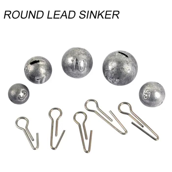 Plombs tête plombée 50 pièces 3g-14g - Sinkers Cheburashka pour leurres souples pêche