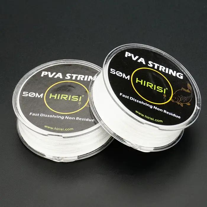 Fil PVA soluble rapide pour amorces bouillettes et carpe - rouleau 50/100m accessoire pêche Hirisi