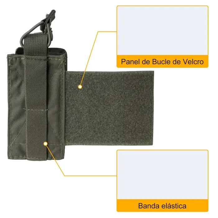 Pochette radio tactique IDOGEAR 3317-D pêche - Porte talkie-walkie extensible camouflage