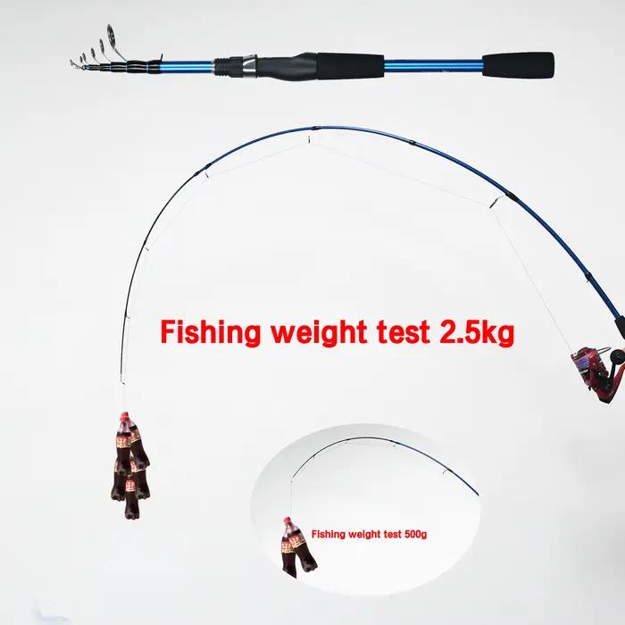 Canne télescopique BIUTIFU 1.8/2.1/2.4m pêche voyage - Carbon ultraléger 3-30g pour truite et leurres